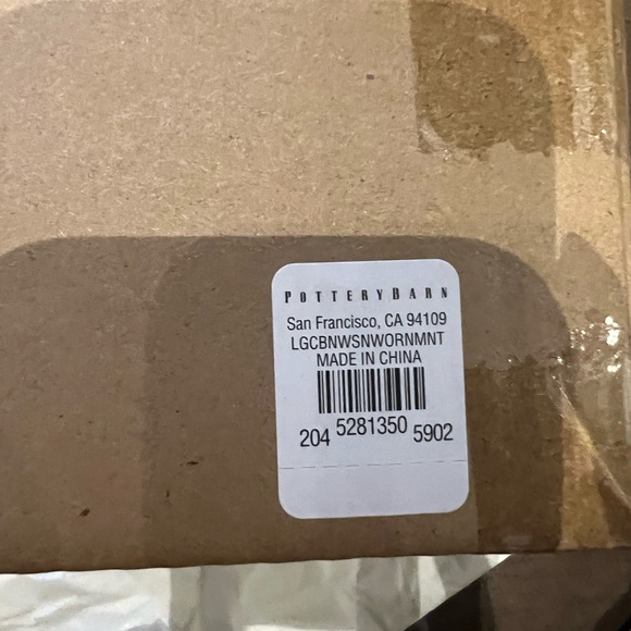 Pottery Barn Shiny Brown Log House Ornaments - Picture 5 of 5